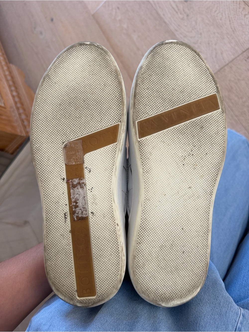 Bottega Veneta White Intrecciato Leather Slip-On Loafers - Picture 6 of 8